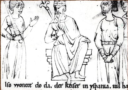Roldán, Carlomagno y Oliveros